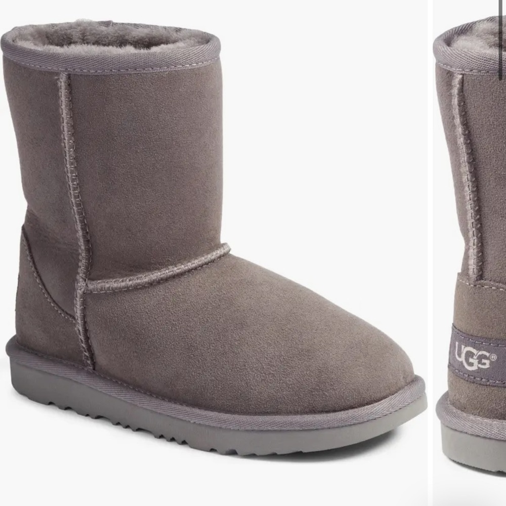 Ugg Kids' Classic Short II Water Resistant Genuine Shearling Boot